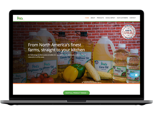 A preview of Mr. Pod's website.